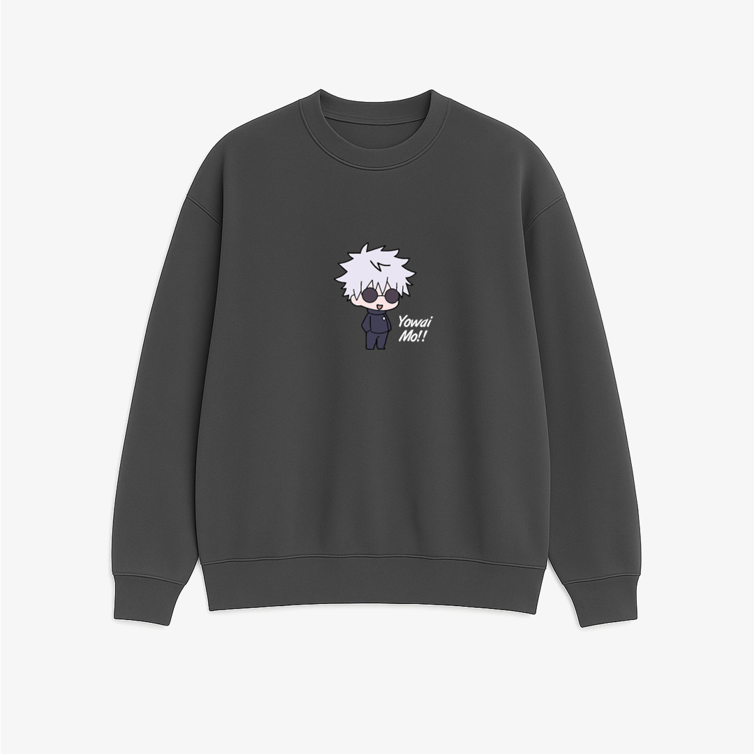 Yowai Mo!! - JuJutSu Kaisen - Printed Oversized Sweatshirt